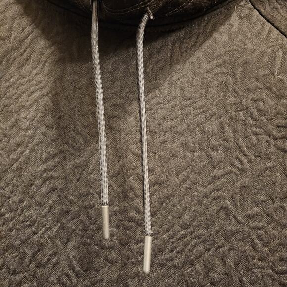 JUICY COUTURE SPORT Cropped Pullover Womens Medium M Black Textured Jacquard - Picture 7 of 11